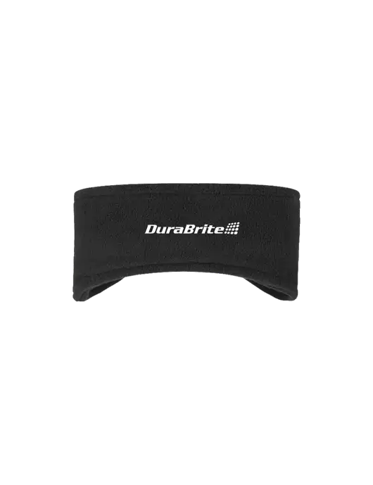 Black Stretch Fleece Headband w/DuraBrite Logo