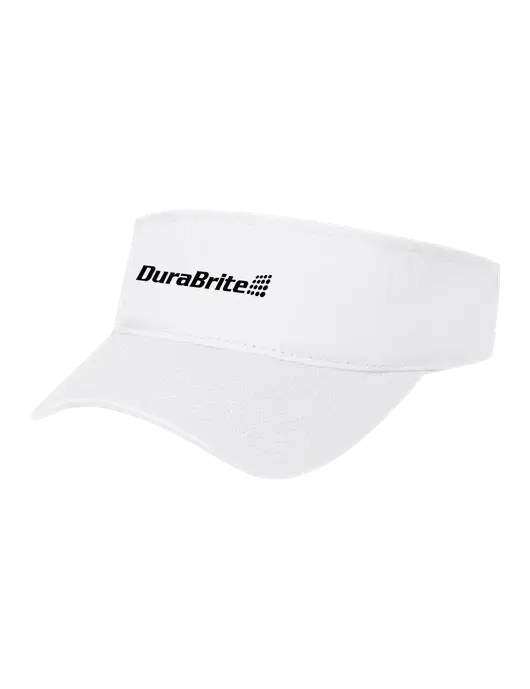 White Cap Visor w/DuraBrite Logo