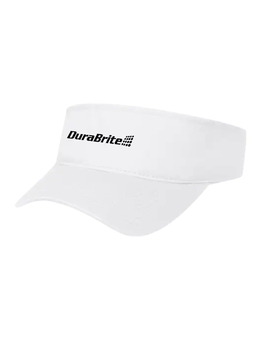 White Cap Visor w/DuraBrite Logo