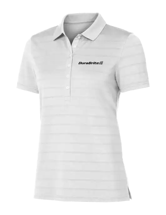 Callaway Womens Bright White Ventilated Polo w/DuraBrite Logo