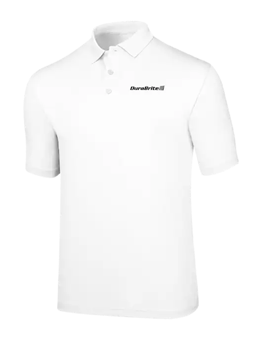 Callaway Opti-Dri White Chev Polo w/DuraBrite Logo