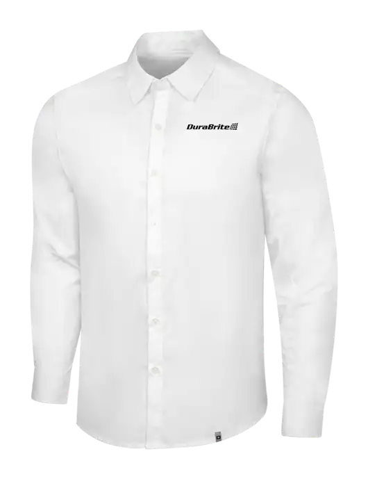 OGIO White Commuter Woven Shirt w/DuraBrite Logo