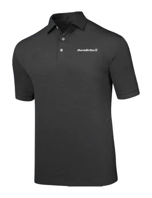 Callaway Black Fashion Tonal Polo w/DuraBrite Logo