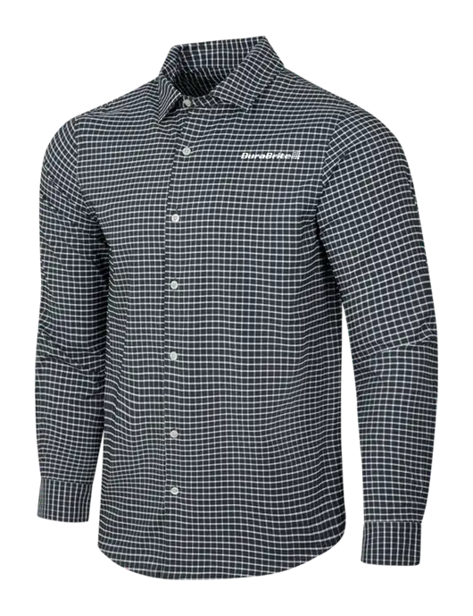 Dark Grey/White City Stretch Shirt w/DuraBrite Logo