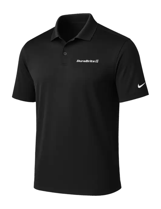 NIKE Black Victory Solid Polo w/DuraBrite Logo