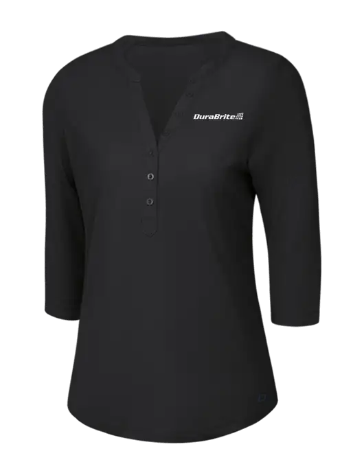 OGIO Blacktop Jewel Henley w/DuraBrite Logo