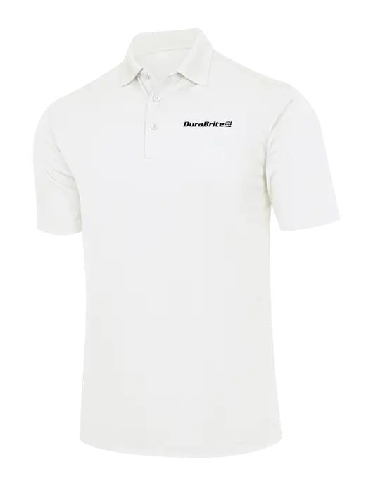 White Micropique Sport-Wick Polo w/DuraBrite Logo