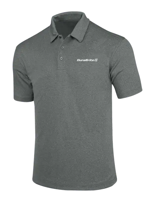 Charcoal Trace Heather Polo w/DuraBrite Logo