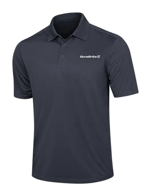 Dark Grey Diamond Textured Jacquard Polo w/DuraBrite Logo