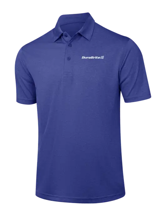 Dark Royal Heather Contender Polo w/DuraBrite Logo