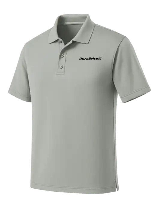 Light Grey Dry Zone UV Micro Mesh Polo w/DuraBrite Logo