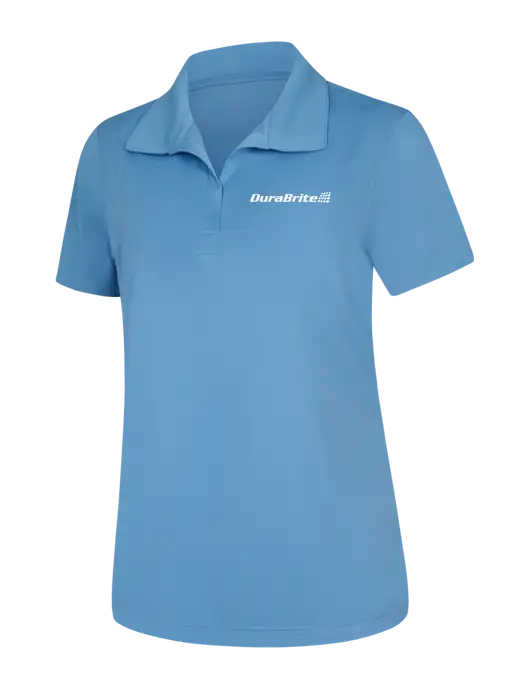 Womens Carolina Blue Micropique Sport-Wick Polo w/DuraBrite Logo
