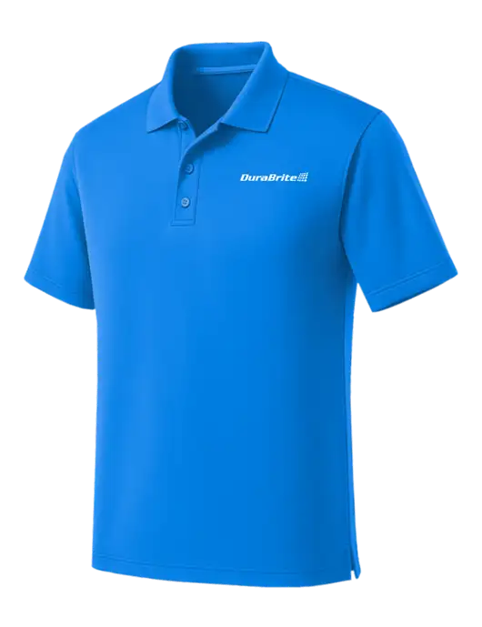 Light Royal Blue Dry Zone UV Micro Mesh Polo w/DuraBrite Logo