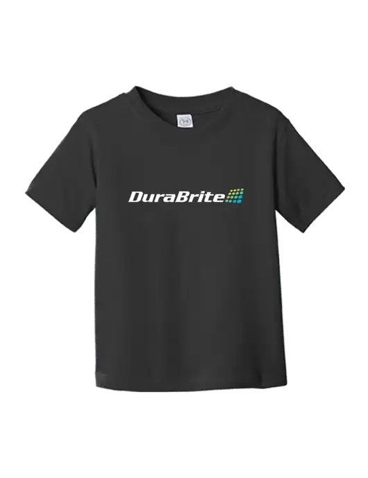 Rabbit Skins Black Toddler Fine Jersey Tee w/DuraBrite Logo