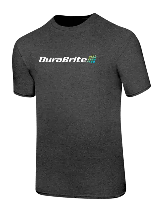 Ring Spun Dark Heather Grey 4.5 oz T-Shirt w/DuraBrite Logo