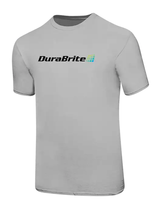 Ring Spun Silver 4.5 oz T-Shirt w/DuraBrite Logo