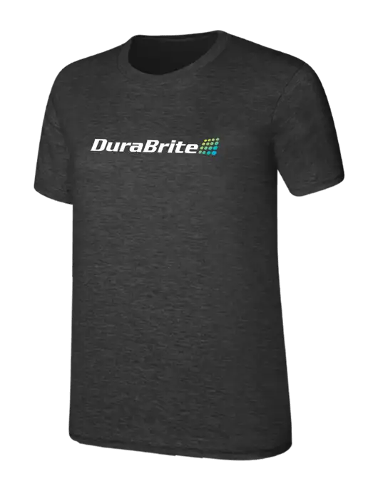 Womens Ring Spun Dark Heather Grey 4.5 oz T-Shirt w/DuraBrite Logo