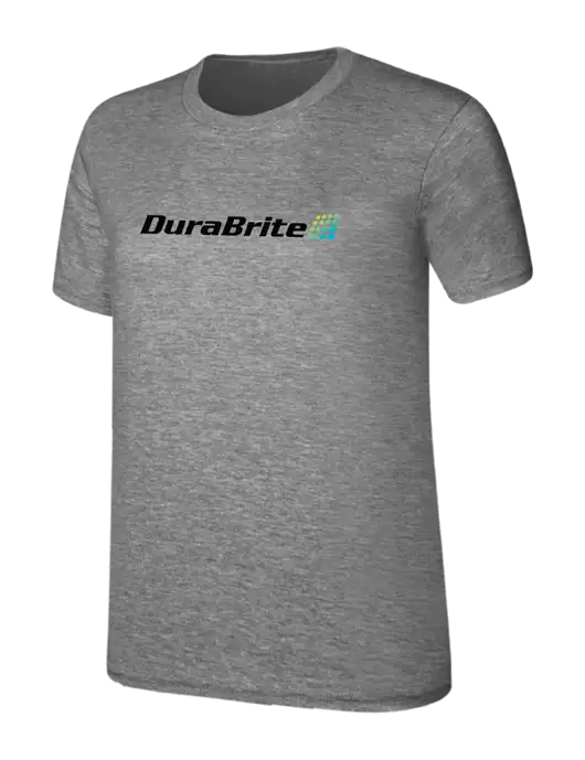 Womens Ring Spun Light Grey Heather 4.5 oz T-Shirt w/DuraBrite Logo