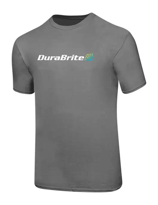 Ring Spun Medium Grey 4.5 oz T-Shirt w/DuraBrite Logo