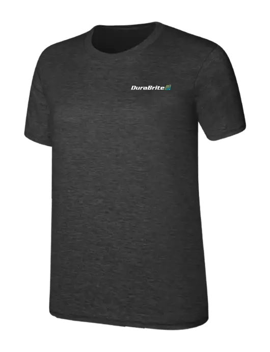 Womens Ring Spun Dark Heather Grey 4.5 oz T-Shirt w/DuraBrite Logo
