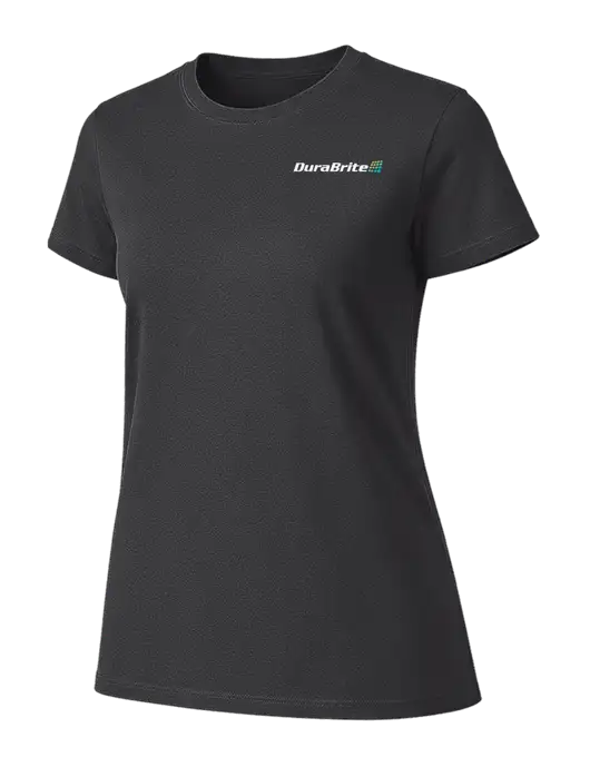 Womens Ring Spun Charcoal 4.5 oz T-Shirt w/DuraBrite Logo