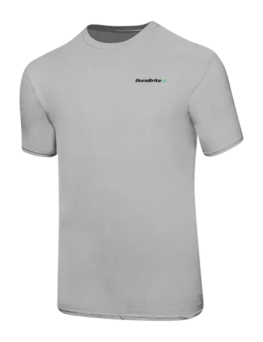 Ring Spun Silver 4.5 oz T-Shirt w/DuraBrite Logo