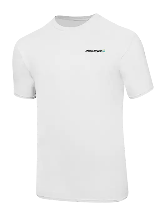 Ring Spun White 4.5 oz T-Shirt w/DuraBrite Logo