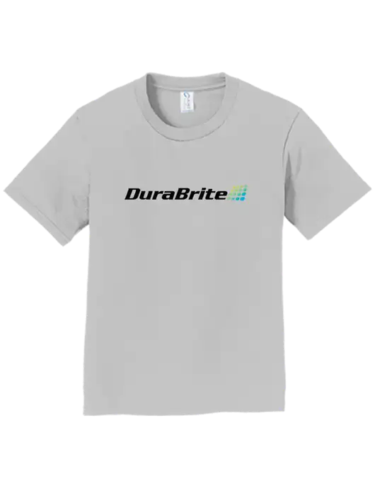 Youth Ring Spun Silver 4.5 oz T-Shirt w/DuraBrite Logo