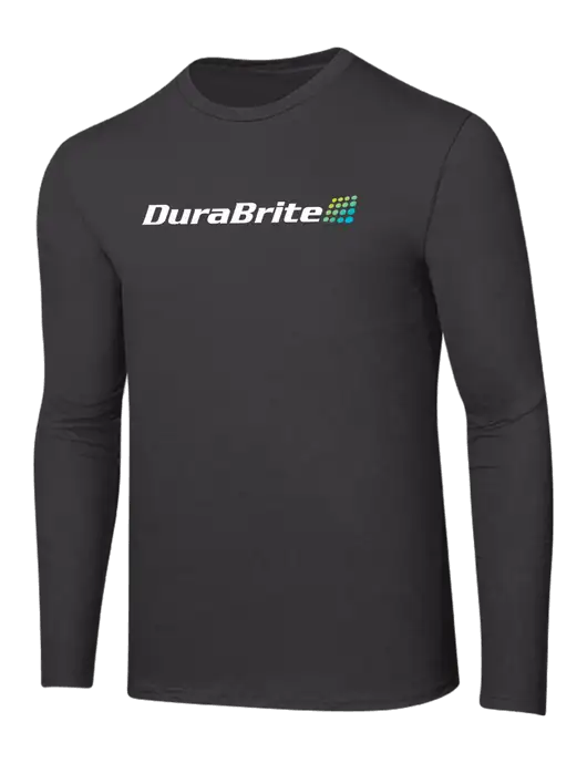 Ring Spun Charcoal 4.5 oz Long Sleeve T-Shirt w/DuraBrite Logo