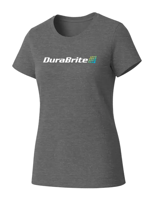 Womens Seriously Soft Grey Frost T-Shirt w/DuraBrite Logo