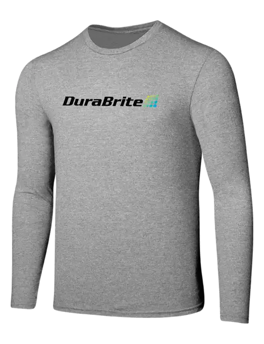 Seriously Soft Light Heathered Grey Long Sleeve T-Shirt w/DuraBrite Logo