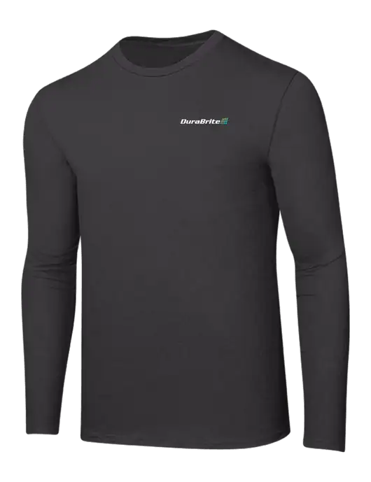 Ring Spun Charcoal 4.5 oz Long Sleeve T-Shirt w/DuraBrite Logo