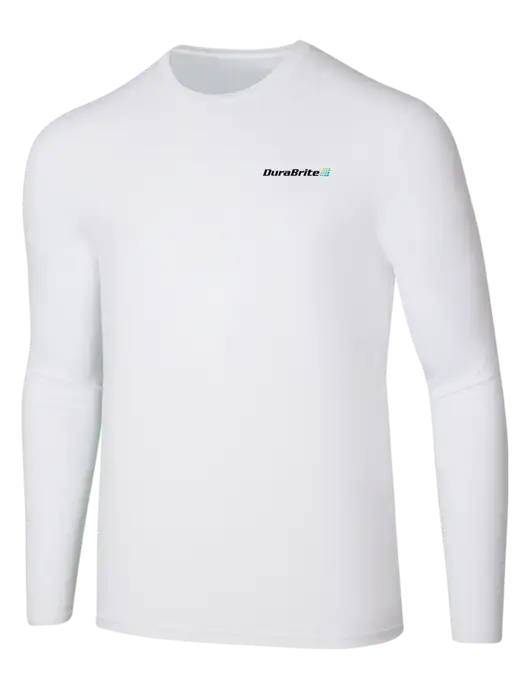 Seriously Soft White Long Sleeve T-Shirt w/DuraBrite Logo