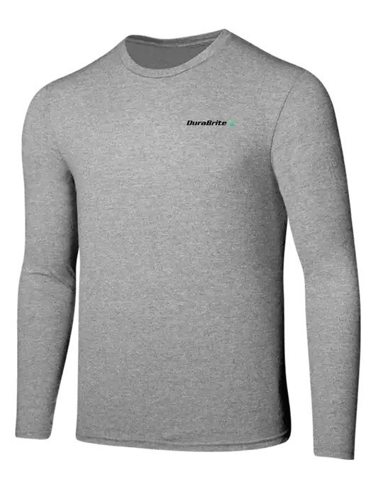 Seriously Soft Light Heathered Grey Long Sleeve T-Shirt w/DuraBrite Logo