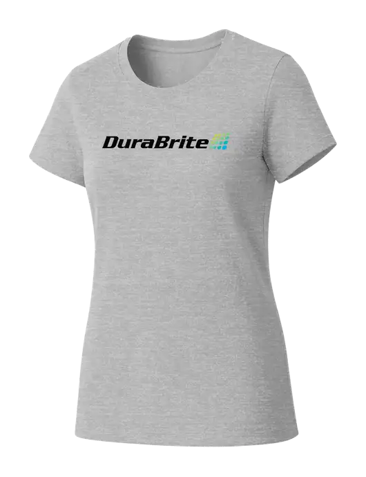 Womens Seriously Soft Light Heathered Grey T-Shirt w/DuraBrite Logo