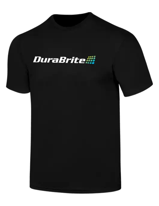 Simply Soft Black 4.5oz  Poly/Combed Ring Spun Cotton T-Shirt w/DuraBrite Logo