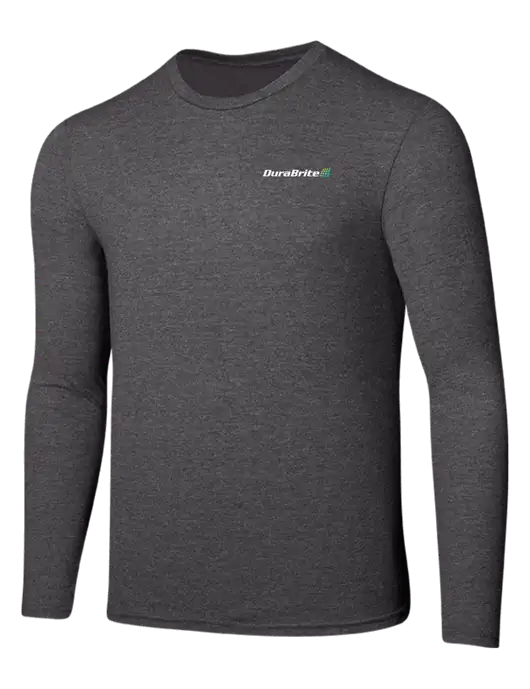 Seriously Soft Heathered Charcoal Long Sleeve T-Shirt w/DuraBrite Logo