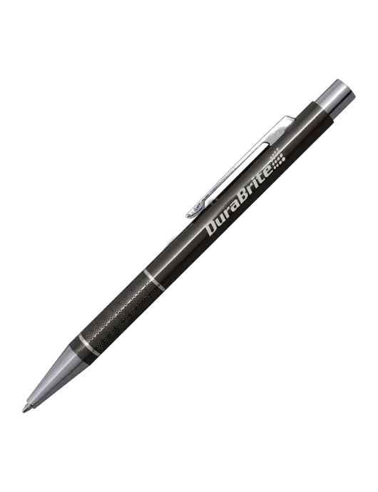 St George Gunmetal Pen - Blue Ink w/DuraBrite Logo