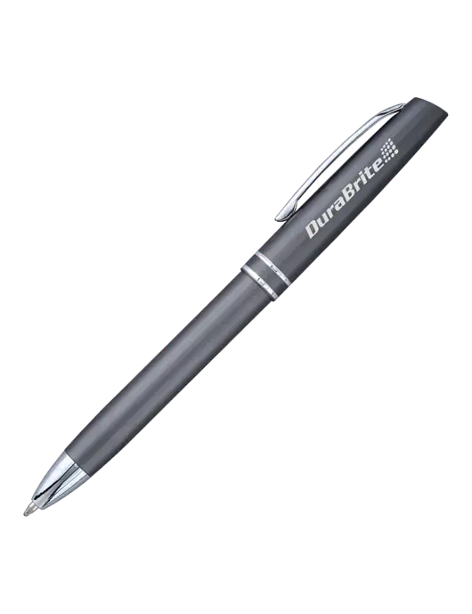 Gunmetal Anguilla Black Ink Pen w/DuraBrite Logo