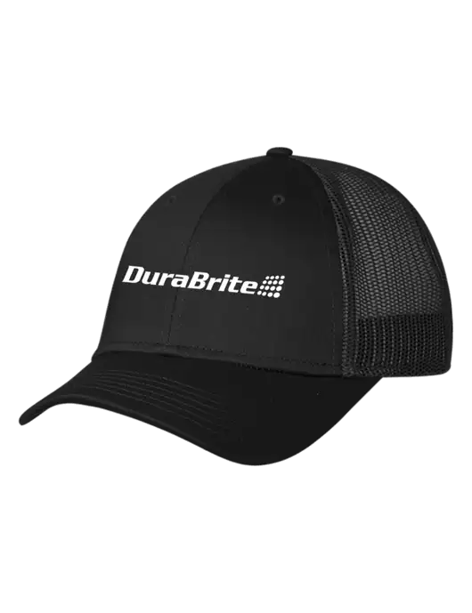 Black Mesh Trucker Cap Snap Back w/DuraBrite Logo
