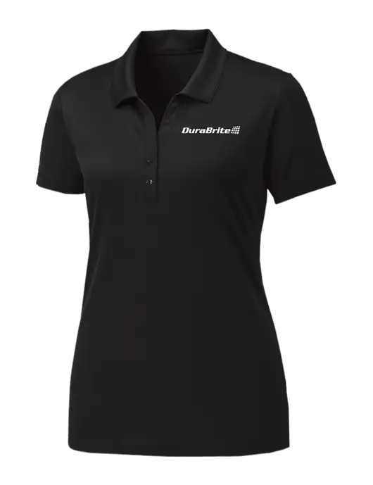 Womens Black PosiCharge Competitor Polo w/DuraBrite Logo