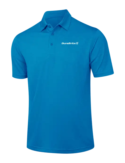 Sapphire Blue Heather Contender Polo w/DuraBrite Logo