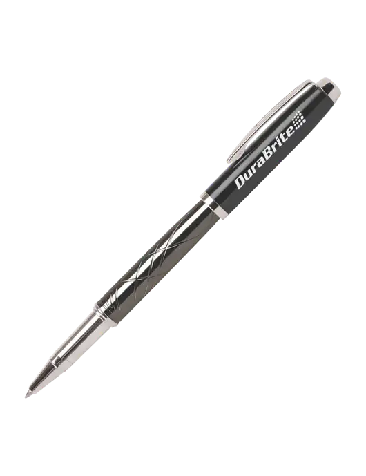 Modernist Black Rollerball Pen - Black Ink w/DuraBrite Logo