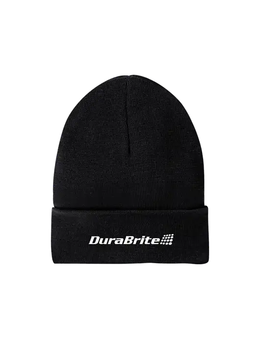 Recycled Black Beanie w/DuraBrite Logo