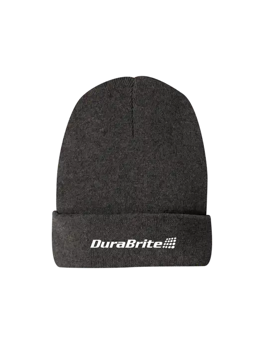 Recycled Charcoal Heather Beanie w/DuraBrite Logo
