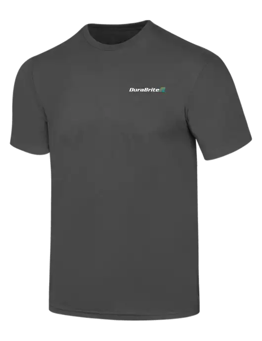Simply Soft Charcoal 4.5oz  Poly/Combed Ring Spun Cotton T-Shirt w/DuraBrite Logo