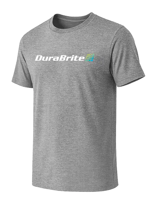 BELLA+CANVAS Heather Grey CVC Short Sleeve Tee w/DuraBrite Logo
