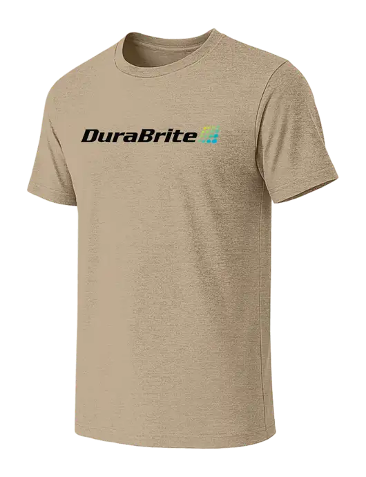 BELLA+CANVAS Heather Tan CVC Short Sleeve Tee w/DuraBrite Logo