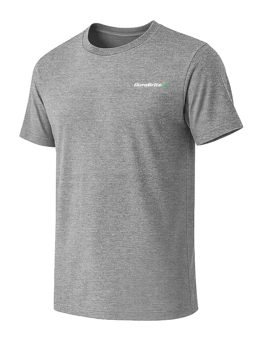 BELLA+CANVAS Heather Grey CVC Short Sleeve Tee w/DuraBrite Logo