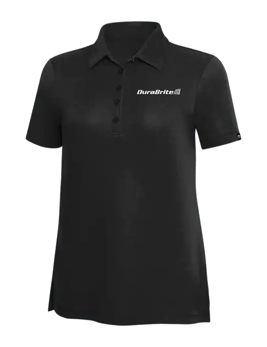 TravisMathew Black Solid Womens Oceanside Polo w/DuraBrite Logo